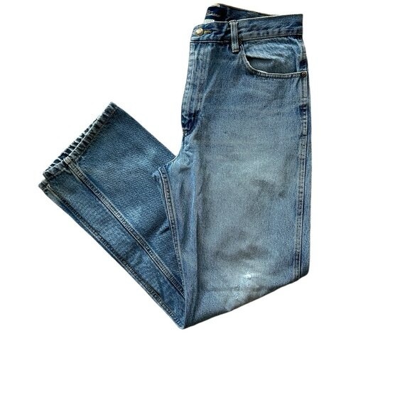 Penmans Vintage Mens Jeans Faded Distressed
Ripped 32x32 Denim High Waist Wide - Picture 3 of 4